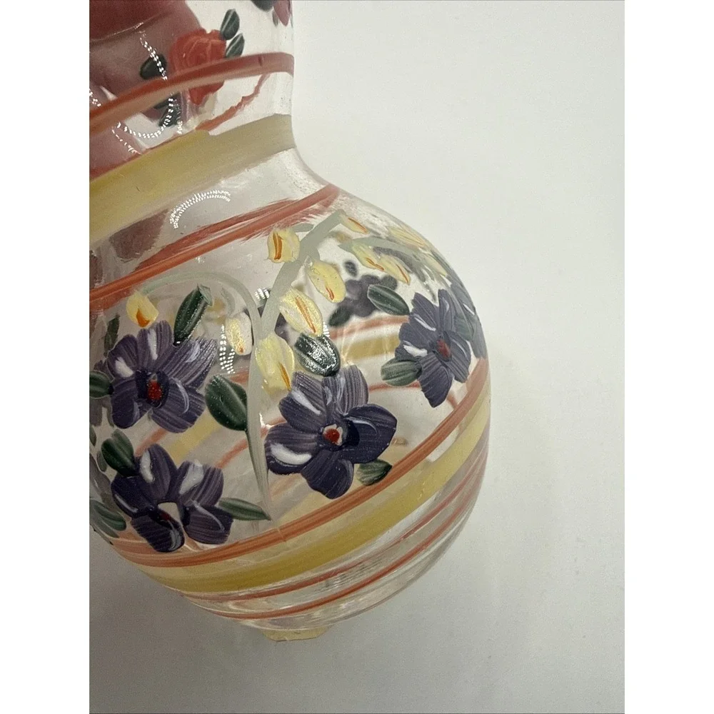 Annies Treasures Set of 3 Small Bud Vases‎ Purple Flowers SUPER CUTE